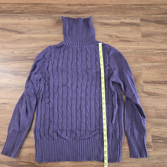 ANN TAYLOR LOFT PURPLE WOMENS SWEATER SIZE SMALL - Picture 2 of 5